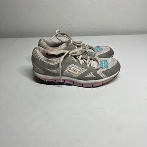 SKECHERS 12470 SHAPE-UPS Gray Pink Casual Toning Shoes Womens Size 6,5
